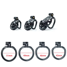 Load image into Gallery viewer, Black Bubbles Chastity Cage - Standard