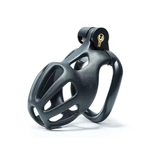Load image into Gallery viewer, Black Python Chastity Cage - Small