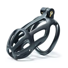 Load image into Gallery viewer, Black Python Chastity Cage - Standard
