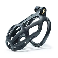 Load image into Gallery viewer, Black Python Chastity Cage - Standard