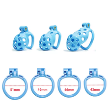 Load image into Gallery viewer, Blue Bubbles Chastity Cage - Standard