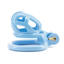 Load image into Gallery viewer, Blue Gridlock Chastity Cage - Nub