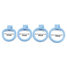Load image into Gallery viewer, Blue Gridlock Chastity Cage - Small