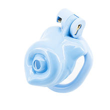 Load image into Gallery viewer, Blue Pup Resin Chastity Cage - Small