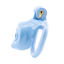 Load image into Gallery viewer, Blue Pup Resin Chastity Cage - Small