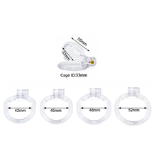 Load image into Gallery viewer, Clear Gridlock Chastity Cage - Nub