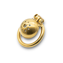 Load image into Gallery viewer, Nub Cap Chastity Cage - Gold