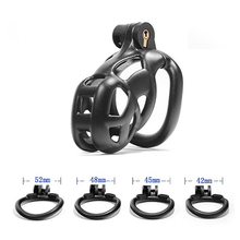 Load image into Gallery viewer, Black Gridlock Chastity Cage - Small