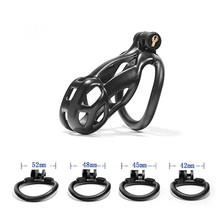Load image into Gallery viewer, Black Gridlock Chastity Cage - Small