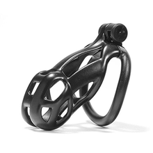 Load image into Gallery viewer, Black Gridlock Chastity Cage - Small