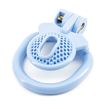 Load image into Gallery viewer, Hivemind Micro Chastity Cage - Blue