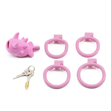 Load image into Gallery viewer, Tiny Devil Chastity Cage - Pink