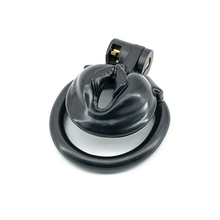 Load image into Gallery viewer, Locked Princess Micro Chastity Cage - Black