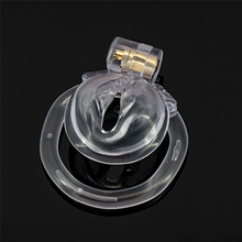 Load image into Gallery viewer, Locked Princess Micro Chastity Cage - Clear