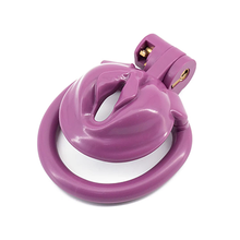 Load image into Gallery viewer, Locked Princess Micro Chastity Cage - Purple