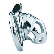 Load image into Gallery viewer, Metal Gridlock Chastity Cage - Small