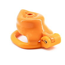 Load image into Gallery viewer, Orange Pup Resin Chastity Cage - Small
