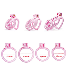Load image into Gallery viewer, Pink Python Chastity Cage - Small