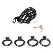 Load image into Gallery viewer, Black Proto-Hive Chastity Cage