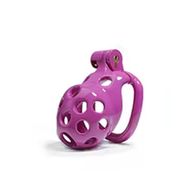 Load image into Gallery viewer, Purple Bubbles Chastity Cage - Small
