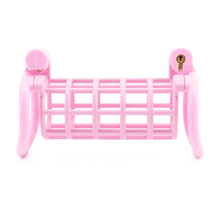 Load image into Gallery viewer, Shared Sentence Chastity Cage - Pink