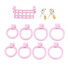 Load image into Gallery viewer, Shared Sentence Chastity Cage - Pink
