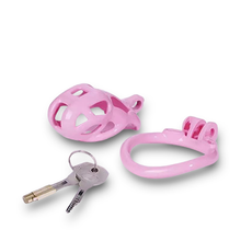 Load image into Gallery viewer, Pink Gridlock Chastity Cage - Small