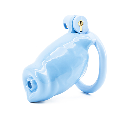 Blue Pup Resin Chastity Cage - Standard