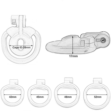 Load image into Gallery viewer, Resin Inverted Chastity Cage - Blue

