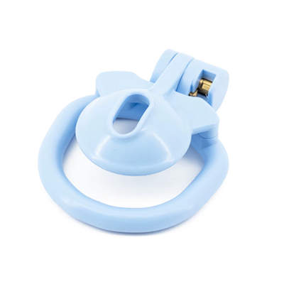 Resin Micro Chastity Cage - Blue