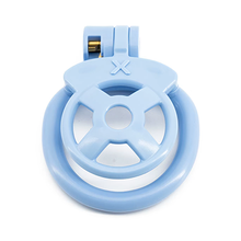 Load image into Gallery viewer, Crux Flat Chastity Cage - Blue
