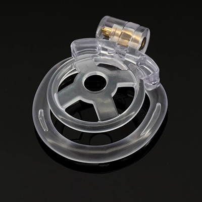 Crux Flat Chastity Cage - Clear
