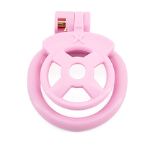 Load image into Gallery viewer, Crux Flat Chastity Cage - Pink
