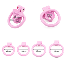 Load image into Gallery viewer, Inverted Pink Resin Chastity Cage - Sissy
