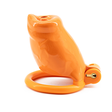 Load image into Gallery viewer, Orange Pup Resin Chastity Cage - Standard
