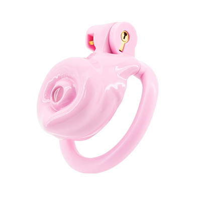 Pink Pup Resin Chastity Cage - Small