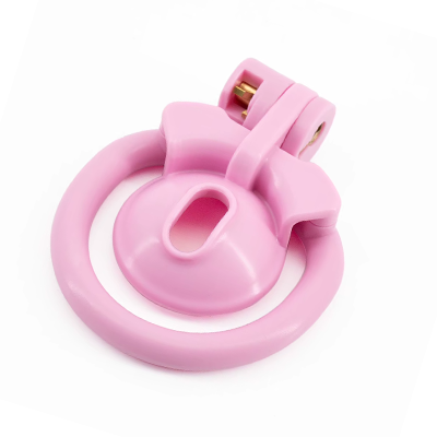 Resin Inverted Chastity Cage - Pink
