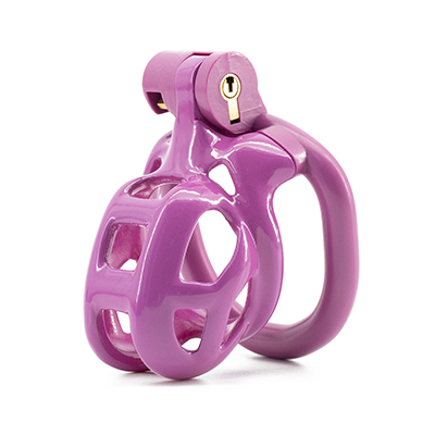 Purple Gridlock Chastity Cage - Nub