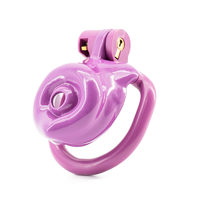 Purple Pup Resin Chastity Cage - Small