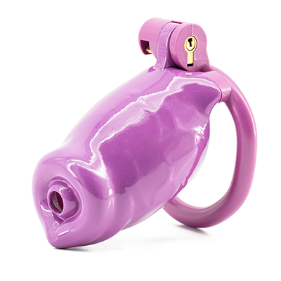 Purple Pup Resin Chastity Cage - Standard