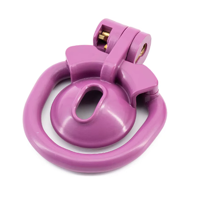 Resin Inverted Chastity Cage - Purple
