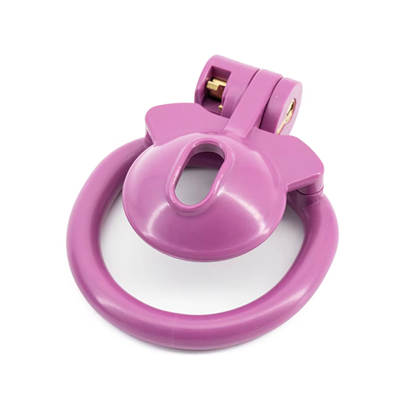 Resin Micro Chastity Cage - Purple
