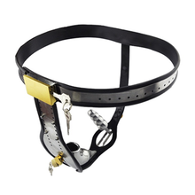 Load image into Gallery viewer, Men&#39;s Steel Plate Chastity Belt
